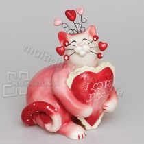 Фарфоровая статуэтка Pavone CMS кошка Ля-Муррр 14 см
