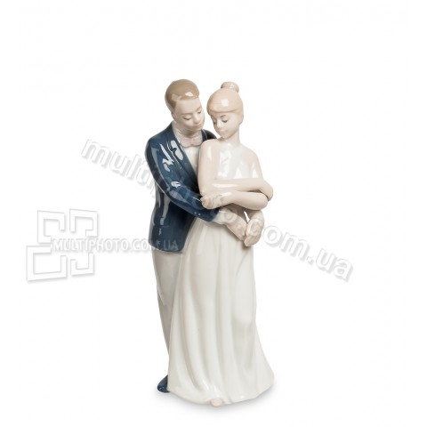 Фарфоровая статуэтка Pavone JP пара влюбленных 13 см