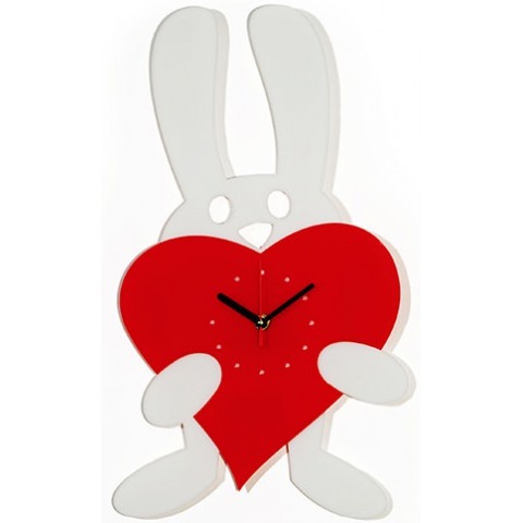 Часы настенные Заяц с сердцем 1-0057