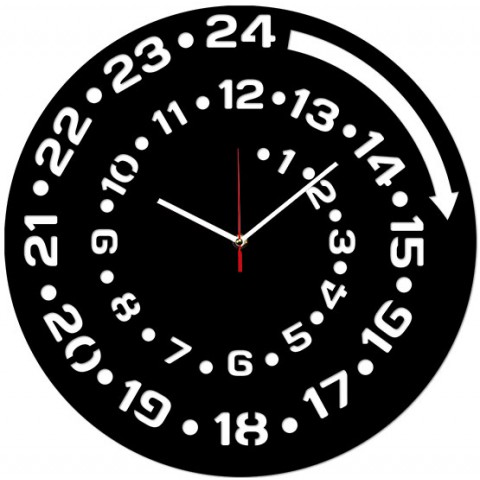 Настенные часы Круглосуточные 1-0199