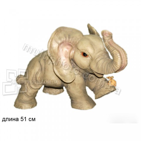 Декоративная статуэтка Дружба слоненка 51 см