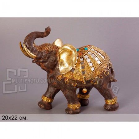 Декоративная статуэтка Слон в золоте