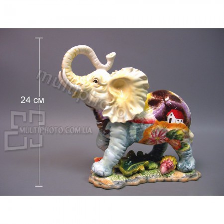 Керамическая фигурка Раскрашенный слон