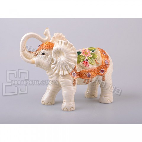 Керамическая фигурка Цветочный слон