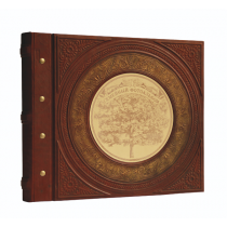 Кожаный семейный фотоальбом в стиле 19 века 519-4