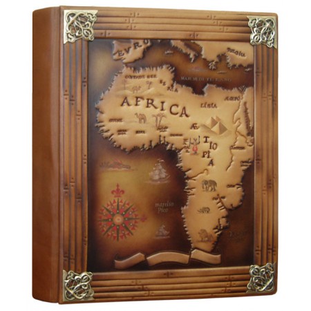 Фотоальбом формата А4+ кожаный Африка