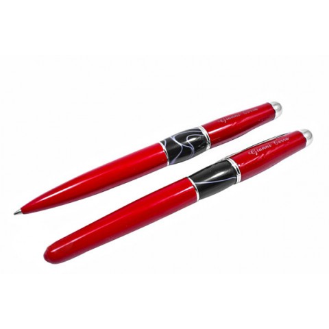 Набор ручек шариковая и перьевая red with black HH9030/B-F